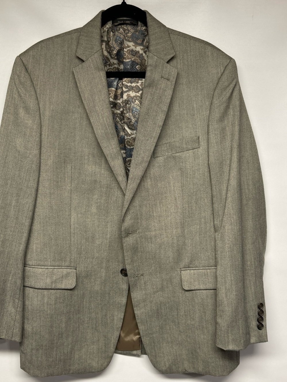 Ralph Lauren Light Gray Sport Coat with Paisley Lining